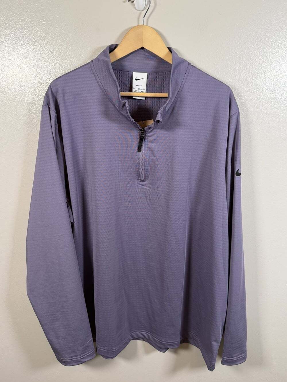 Nike Victory Men's Dri-FIT Half Zip Golf Top Size 3XL Purple Performance Active